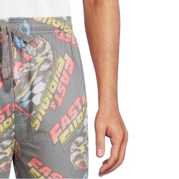 Mens Fast & Furious Logo Sleep Pajama Lounge Pants Size S - Picture 3 of 5